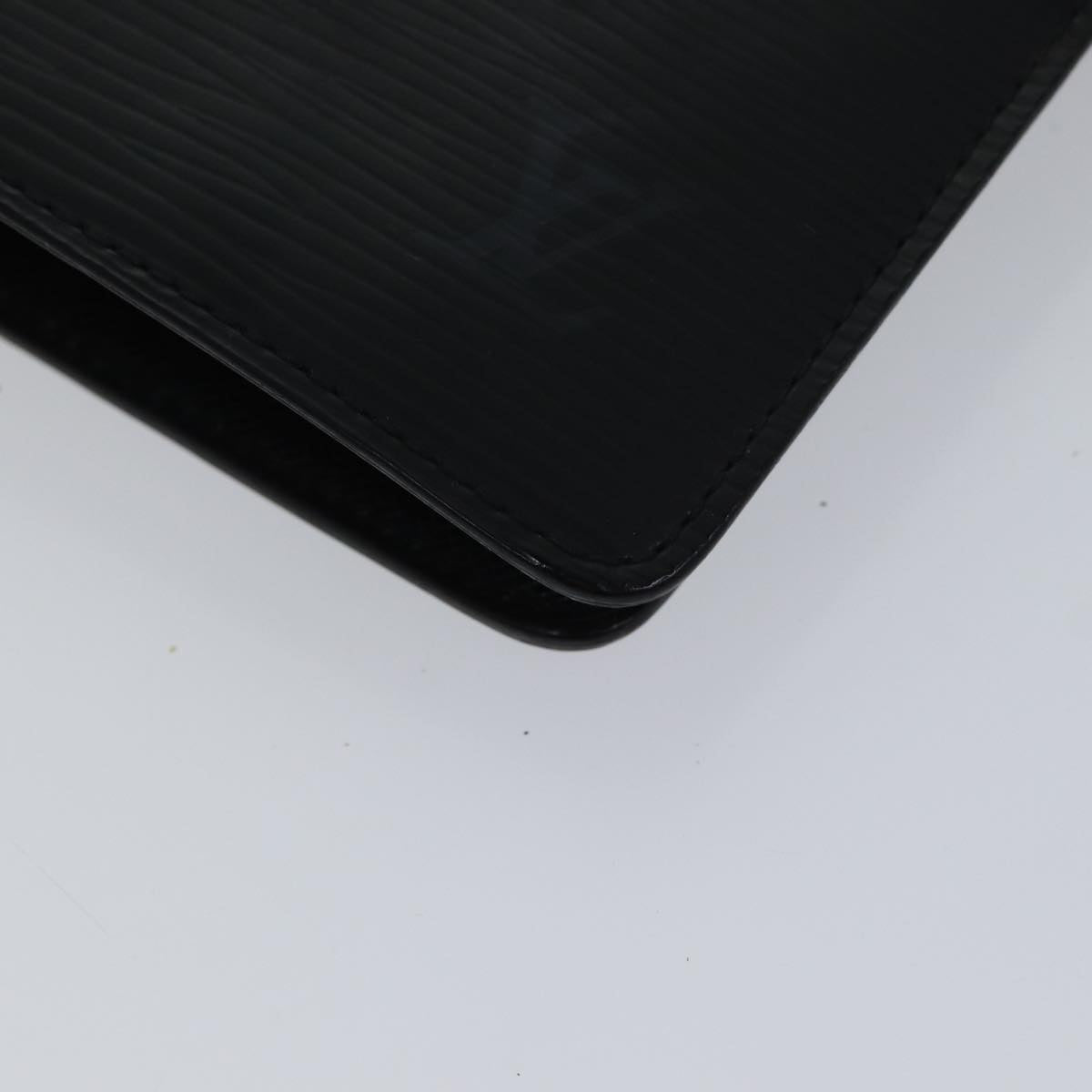 Louis Vuitton Agenda Mm Black Leather Wallet
