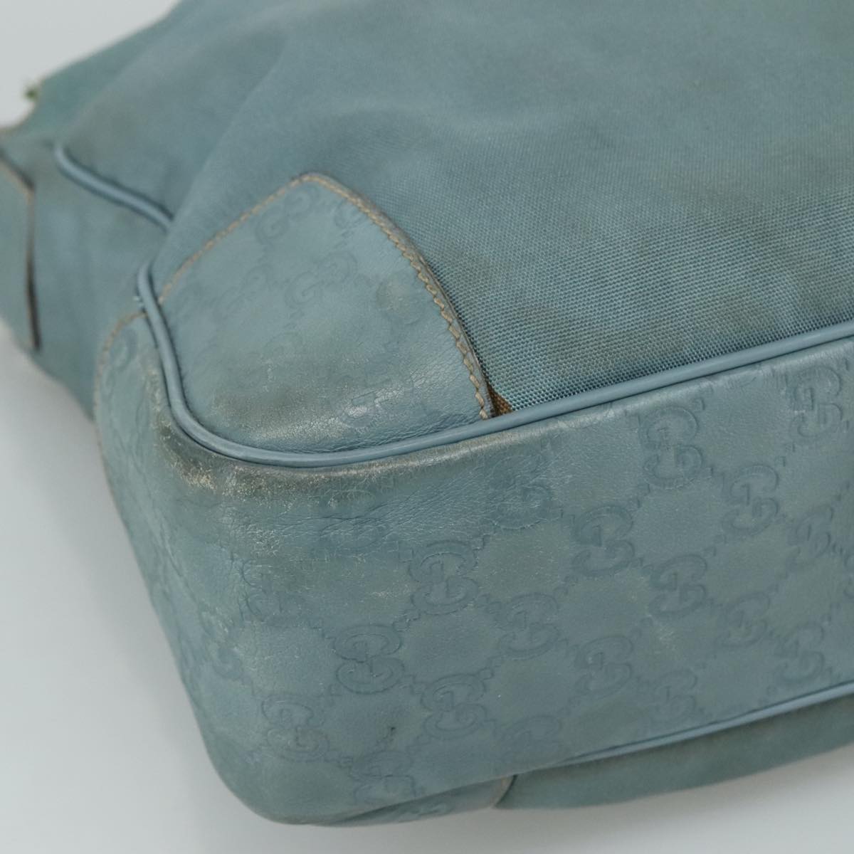 Gucci Gg Canvas Turquoise Canvas Shoulder Bag
