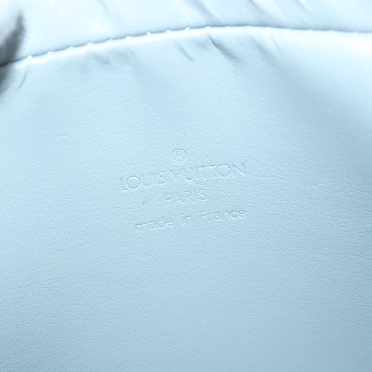 Louis Vuitton Fulton Beige Patent Leather Shoulder Bag
