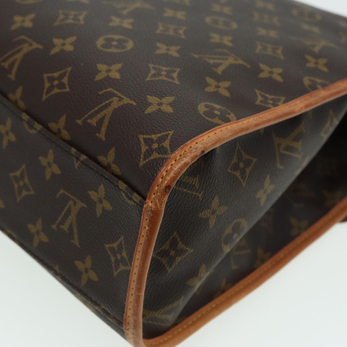 Louis Vuitton Beverly Brown Canvas Handbag