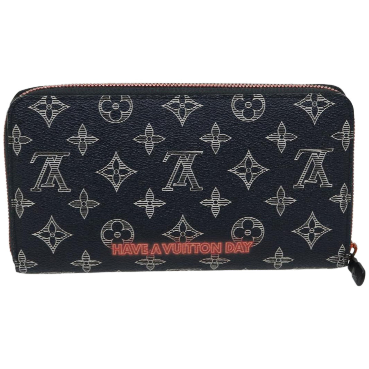 Louis Vuitton Zippy Organizer Black Canvas Wallet