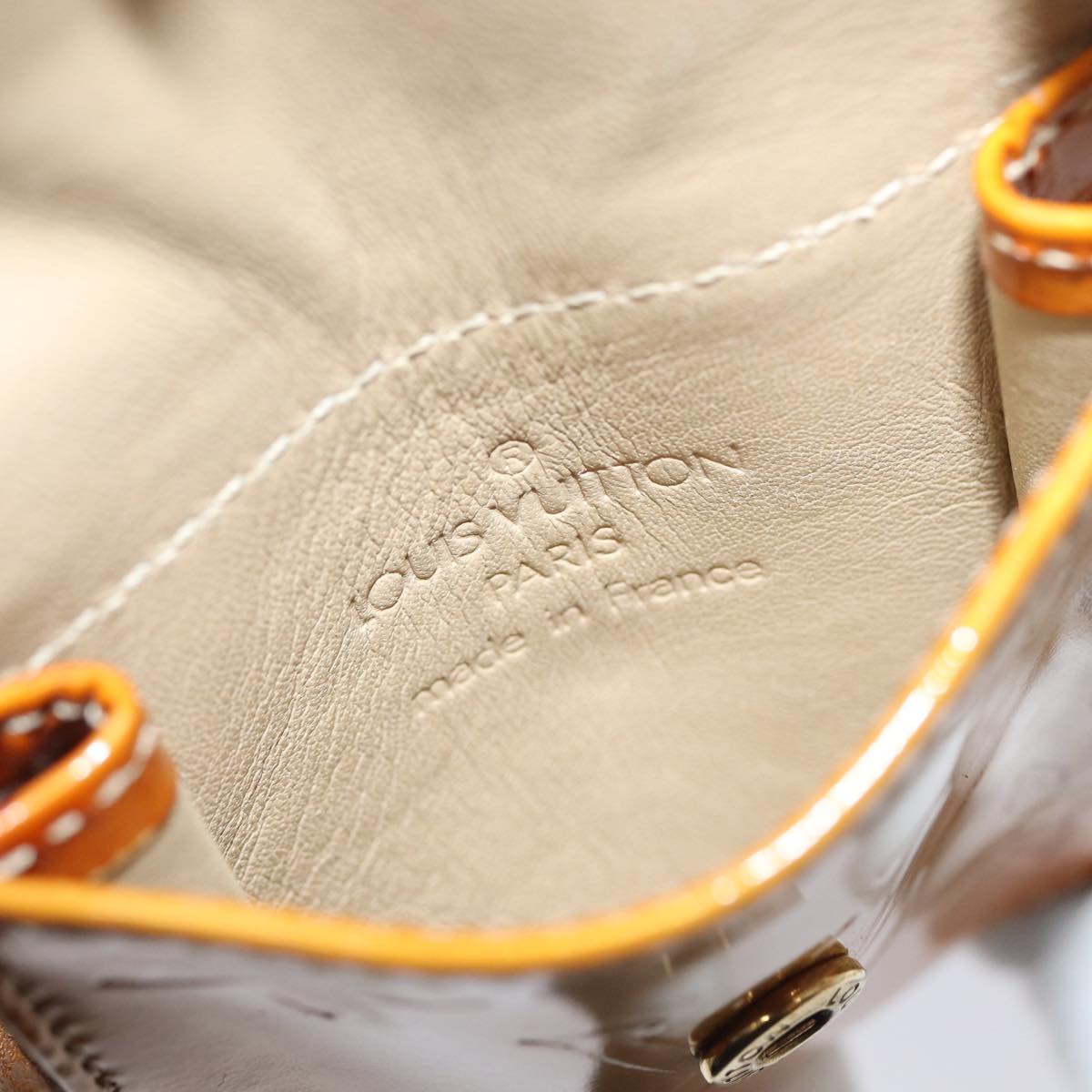 Louis Vuitton Lafayette Street Beige Patent Leather Wallet