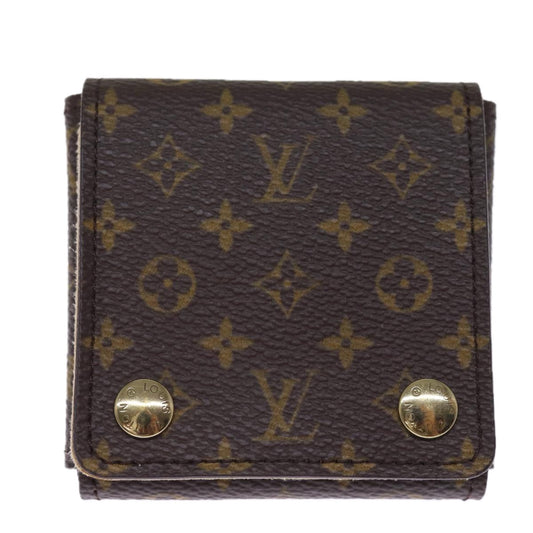 Louis Vuitton Jewelry Case Brown Canvas Jewelleryset Jewelry ()