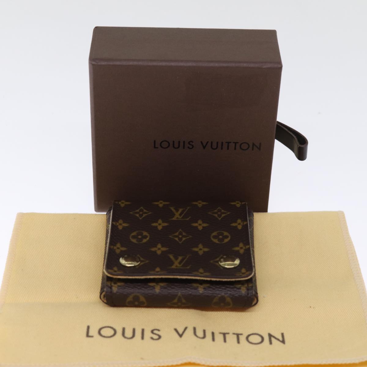 Louis Vuitton Jewelry Case Brown Canvas Jewelleryset Jewelry