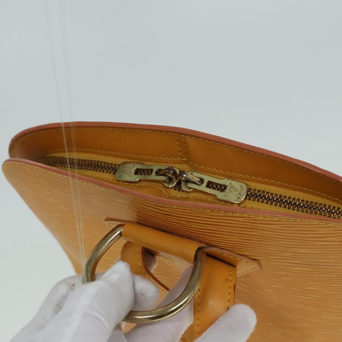 Louis Vuitton Gobelins Yellow Leather Backpack Bag
