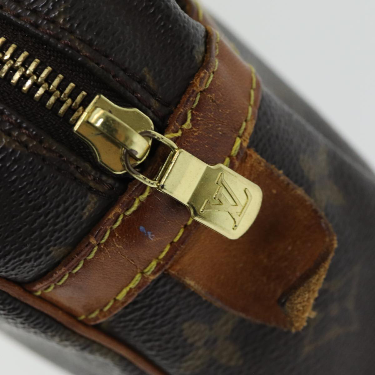 Louis Vuitton Compiegne 28 Brown Canvas Clutch Bag