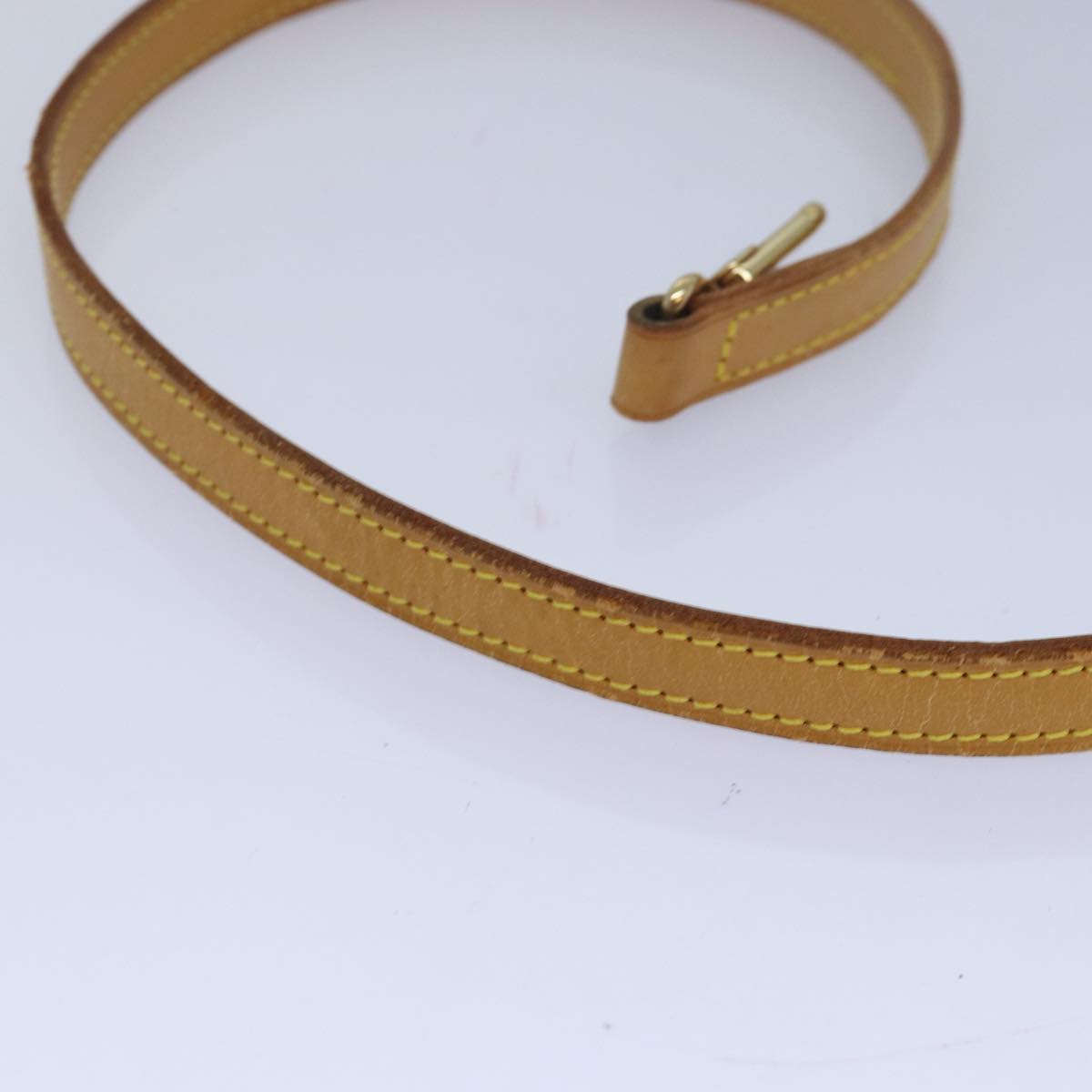 Louis Vuitton Shoulder Strap Beige Leather Bag Jewelry