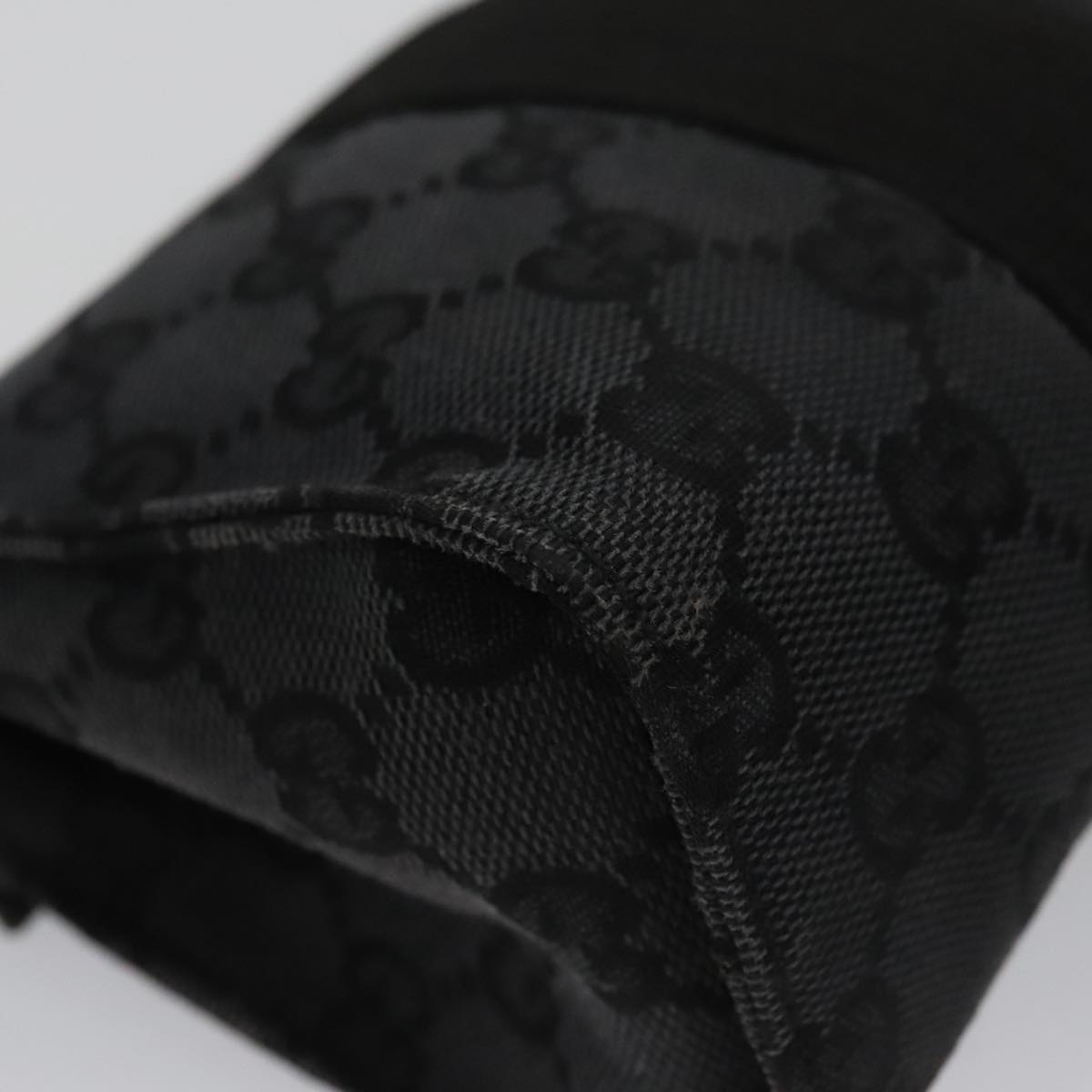 Gucci Gg Canvas Black Canvas Clutch Bag