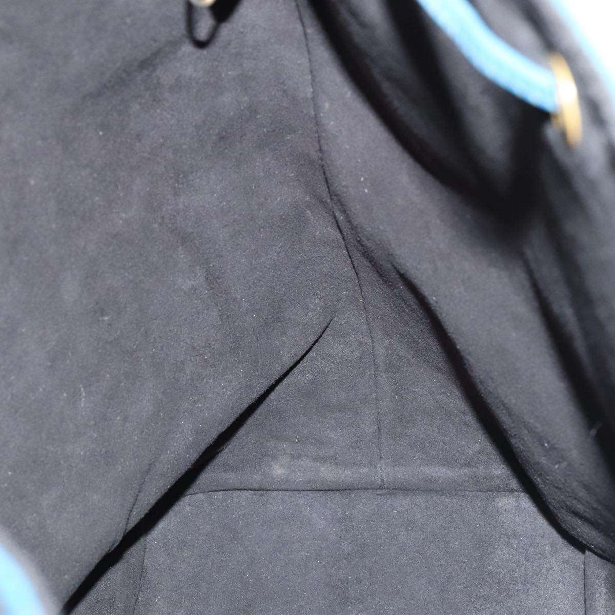 Louis Vuitton Noe Blue Leather Shoulder Bag