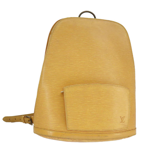 Louis Vuitton Gobelins Yellow Leather Backpack Bag