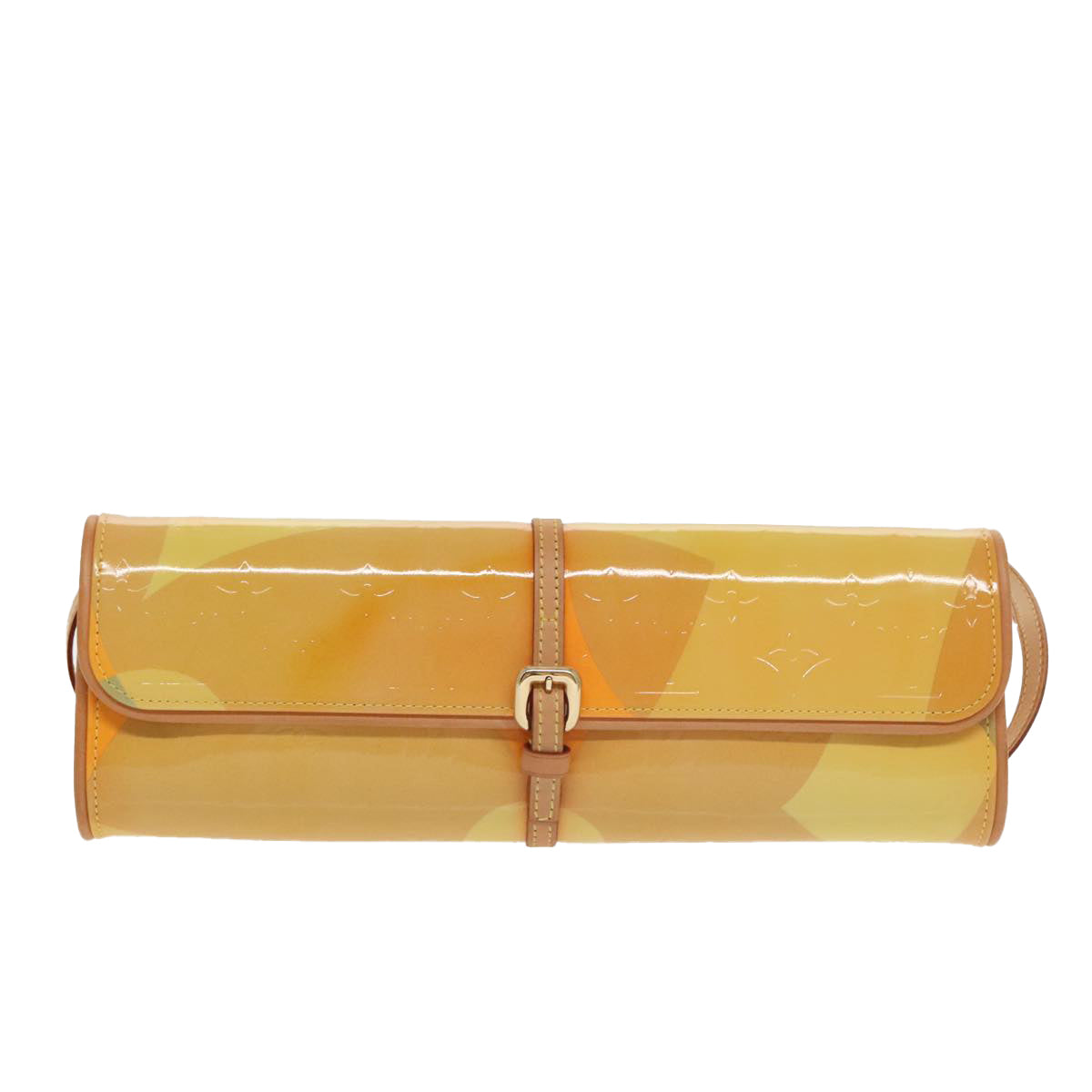 Louis Vuitton Fleur Yellow Patent Leather Shoulder Bag