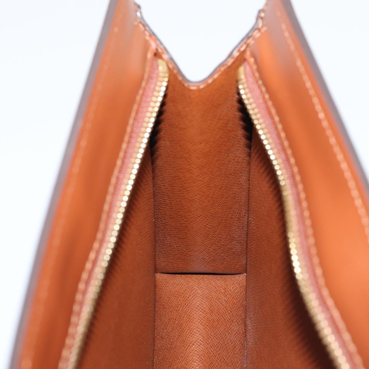 Louis Vuitton Pochette A4 Brown Canvas Clutch Bag