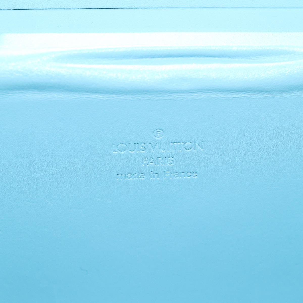 Louis Vuitton Bleecker Green Patent Leather Clutch Bag