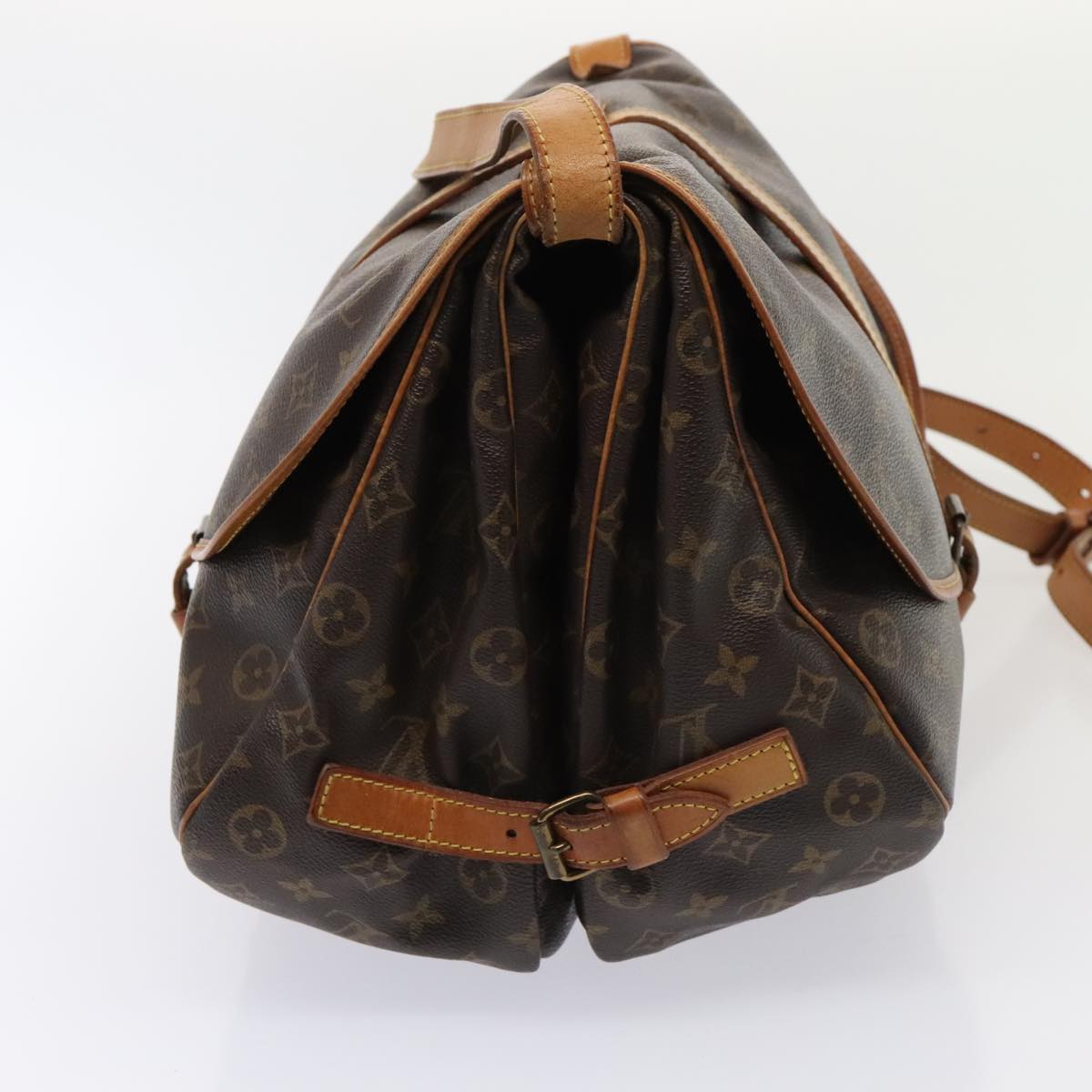 Louis Vuitton Saumur 35 Brown Canvas Shoulder Bag