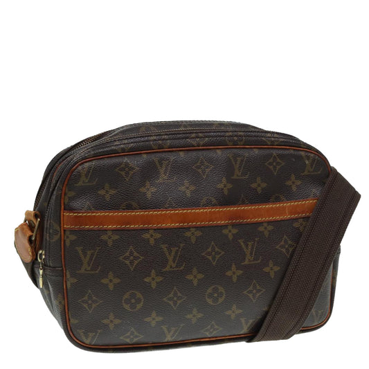 Louis Vuitton Reporter Pm Brown Canvas Shoulder Bag