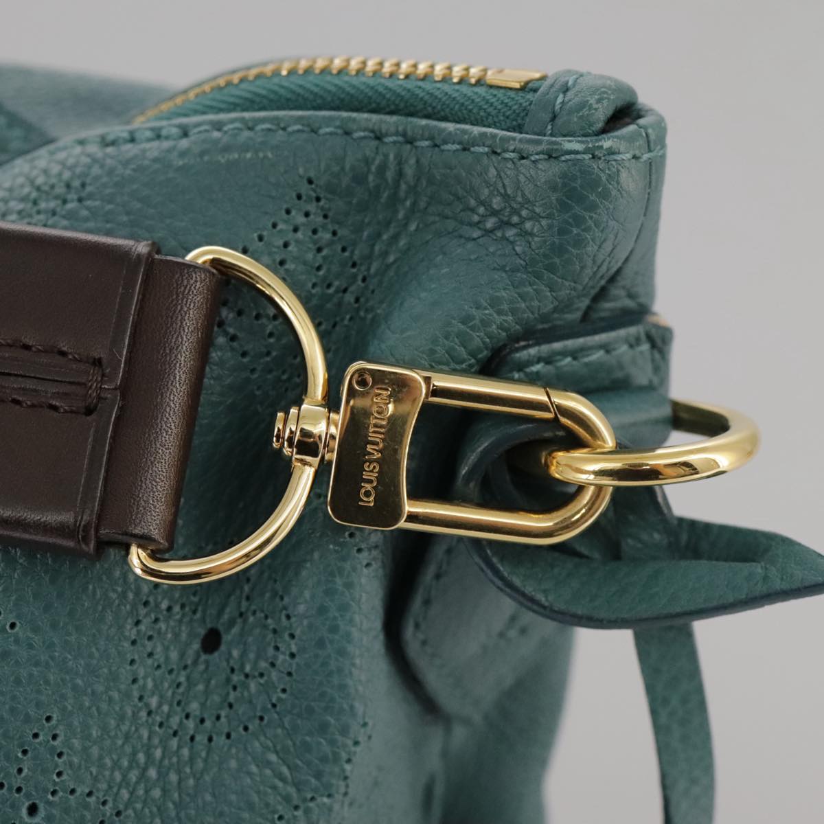 Louis Vuitton Selene Blue Leather Shoulder Bag