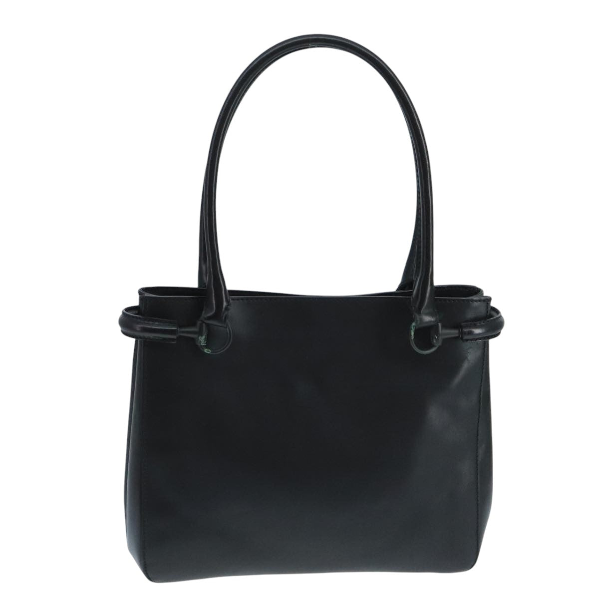 Gucci Horsebit Black Leather Handbag ()