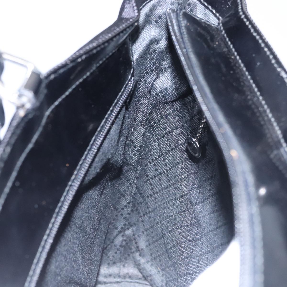 Gucci Bamboo Black Canvas Handbag