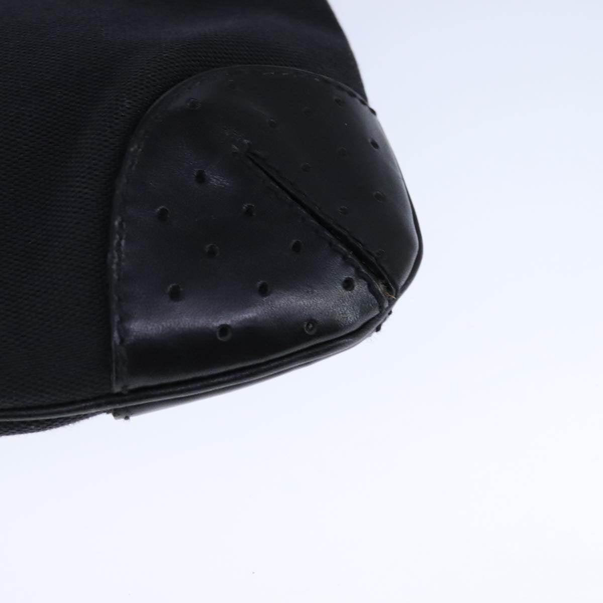 Gucci Interlocking G Black Canvas Shoulder Bag