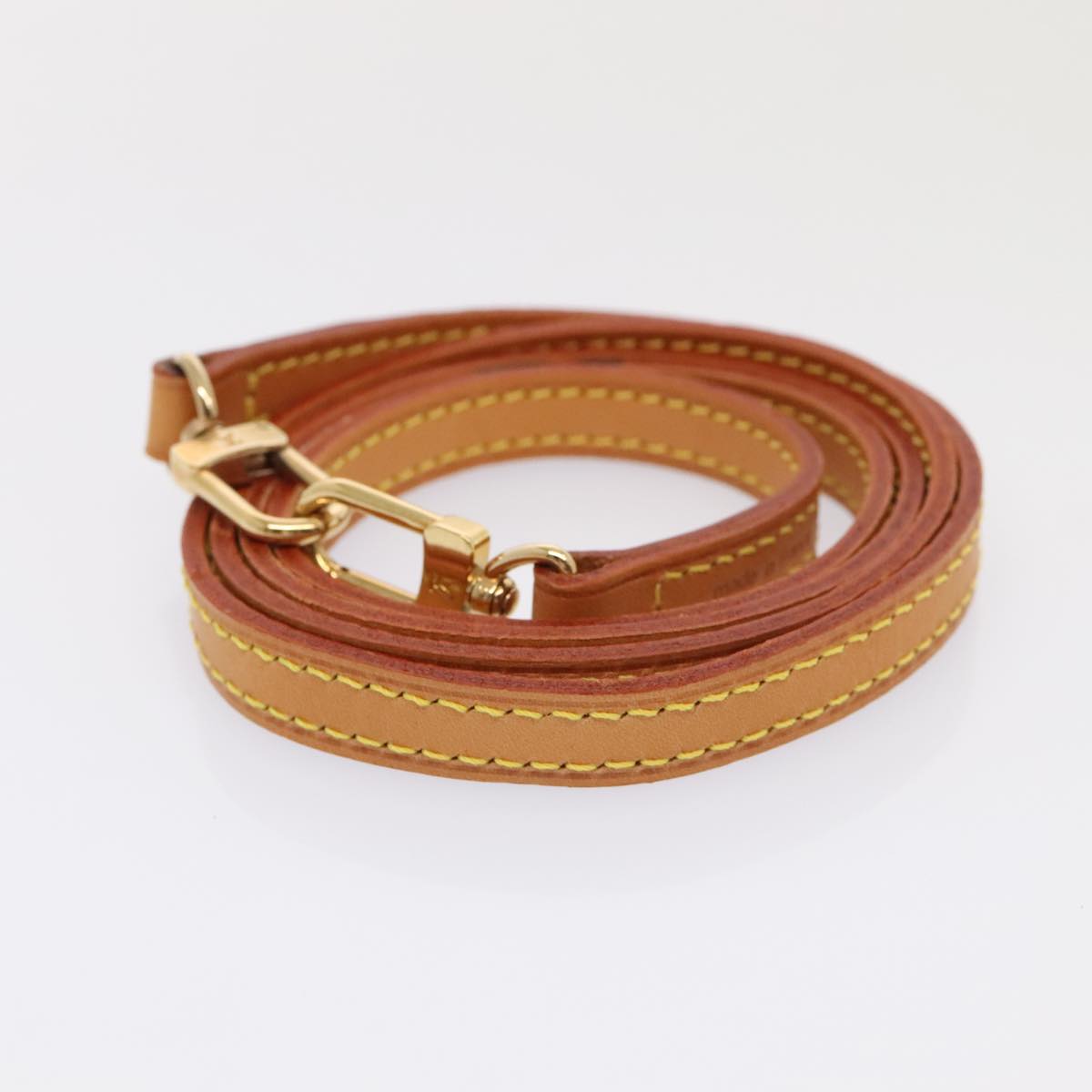 Louis Vuitton Shoulder Strap Beige Leather Bag Jewelry