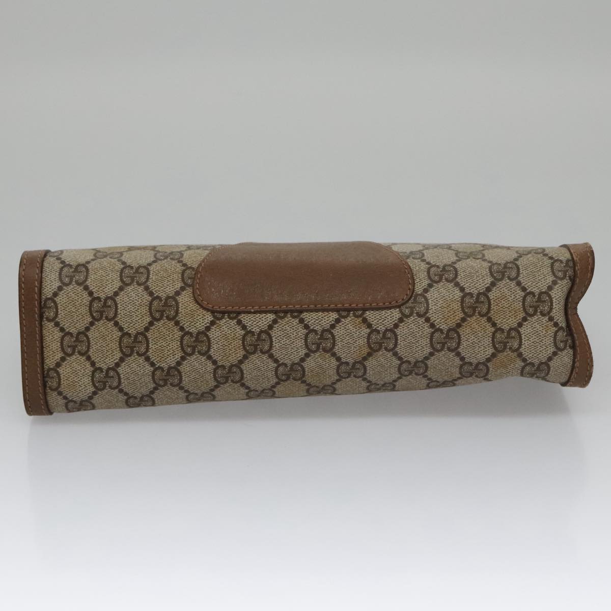 Gucci Sherry Beige Canvas Clutch Bag