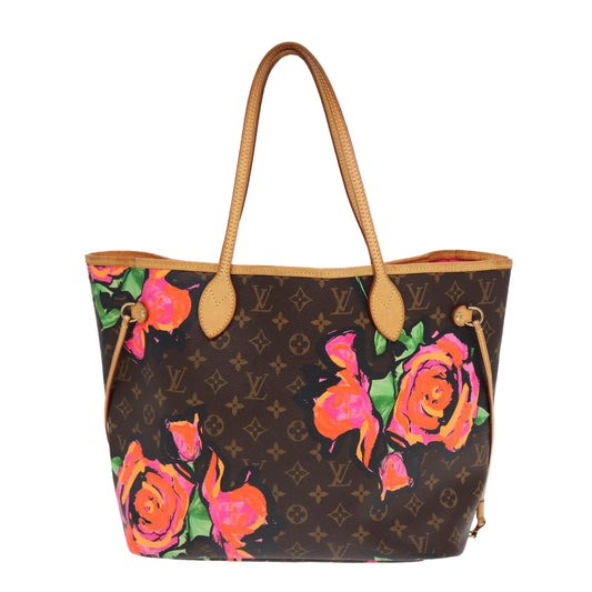Louis Vuitton Neverfull Brown Canvas Tote Bag
