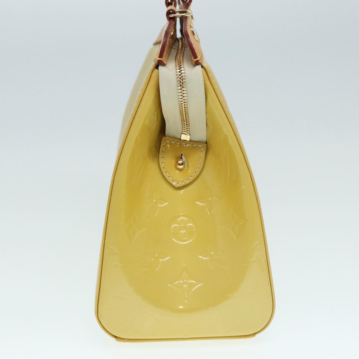 Louis Vuitton Brea Yellow Patent Leather Handbag