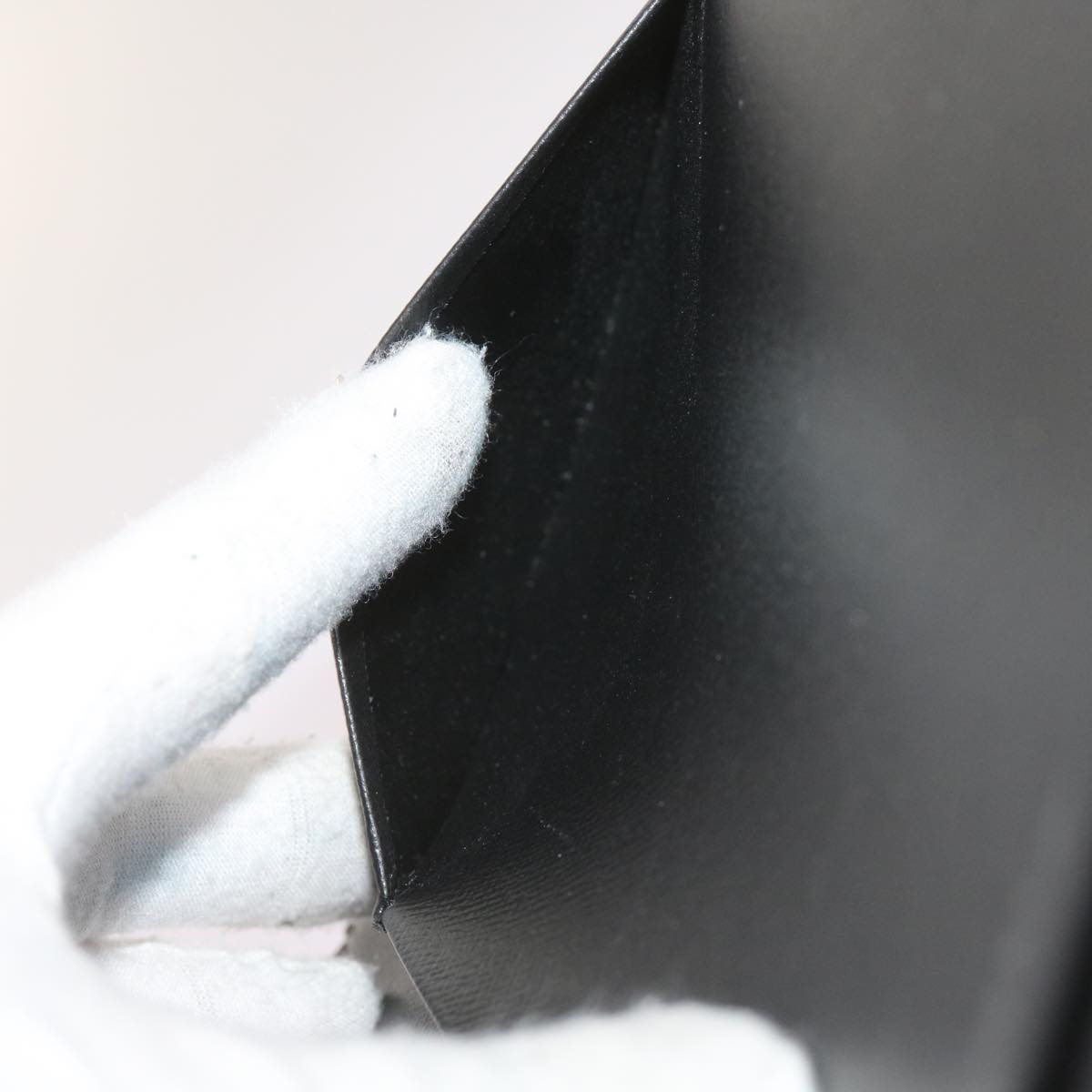 Louis Vuitton Agenda Cover Black Leather Wallet