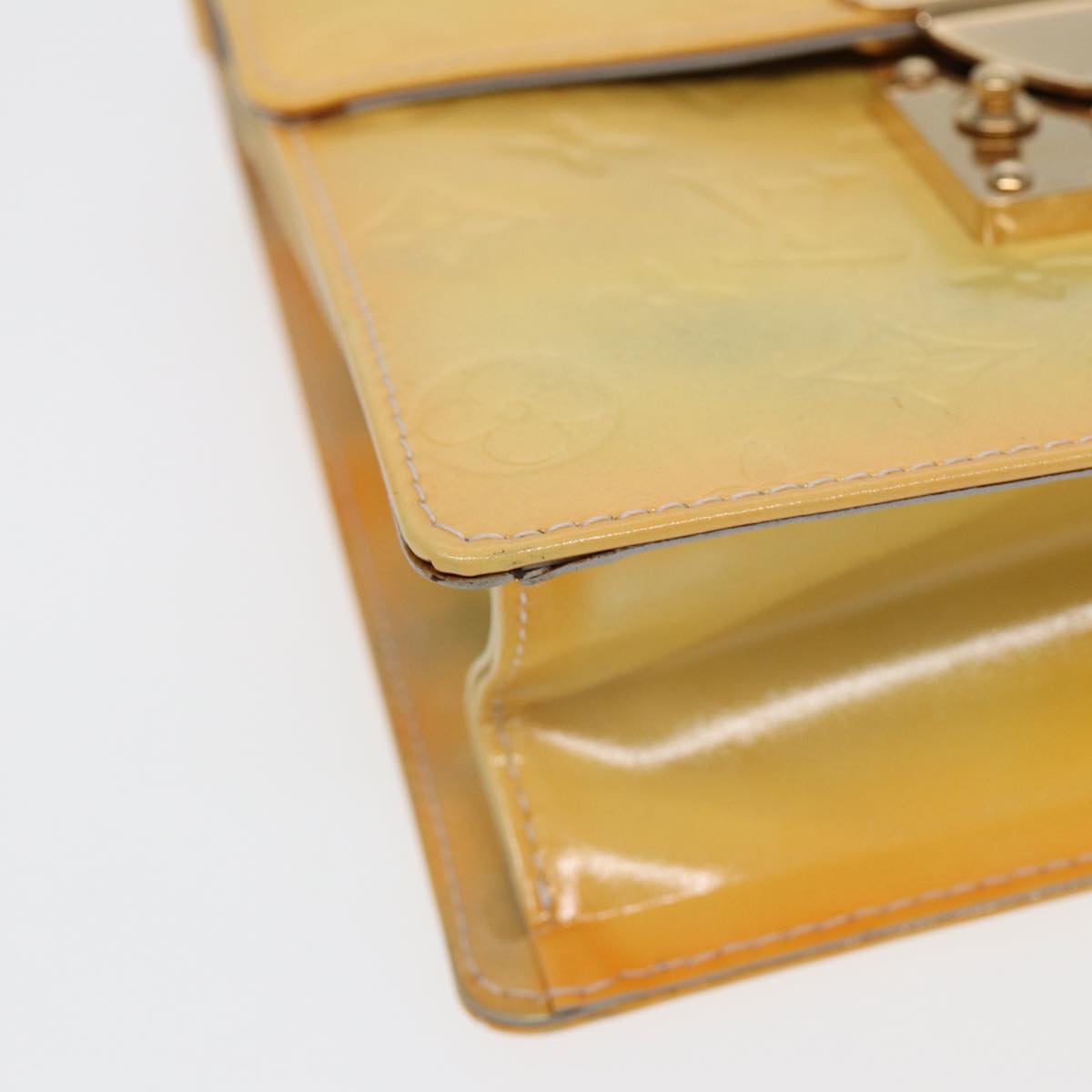 Louis Vuitton Spring Street Yellow Patent Leather Handbag