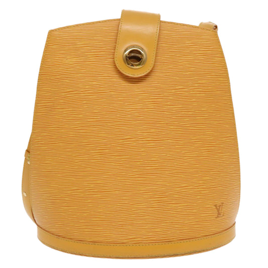Louis Vuitton Cluny Yellow Leather Shoulder Bag