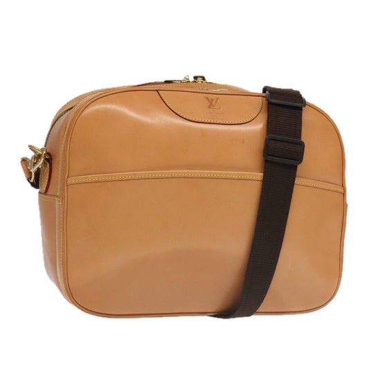 Louis Vuitton Reporter Beige Leather Shoulder Bag