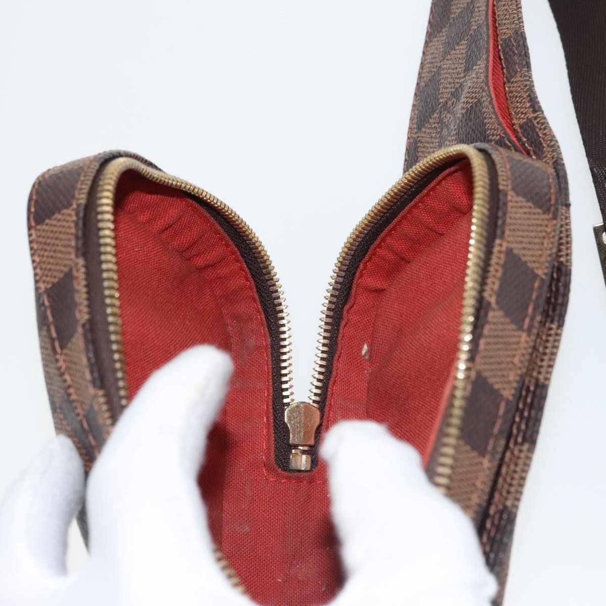 Louis Vuitton Geronimos Brown Canvas Shoulder Bag