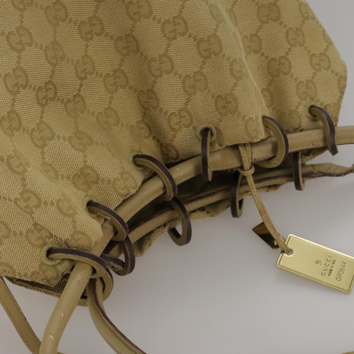 Gucci Beige Canvas Shoulder Bag