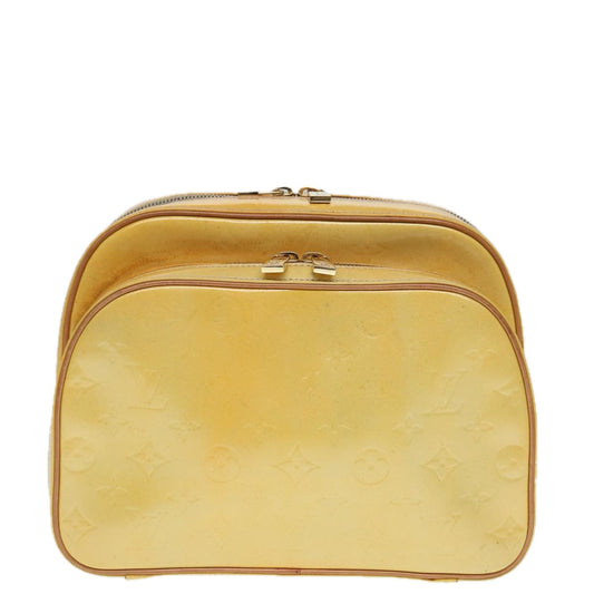 Louis Vuitton Marly Yellow Patent Leather Backpack Bag