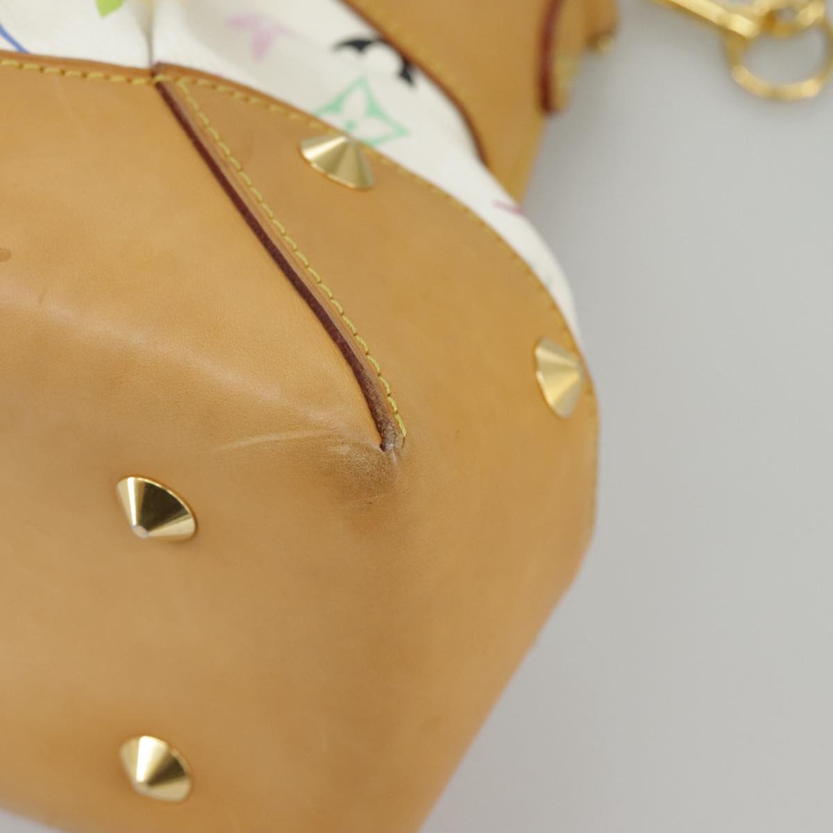 Louis Vuitton Judy White Canvas Shoulder Bag