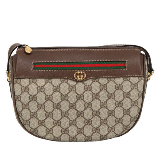 Gucci Ophidia Beige Canvas Shoulder Bag ()