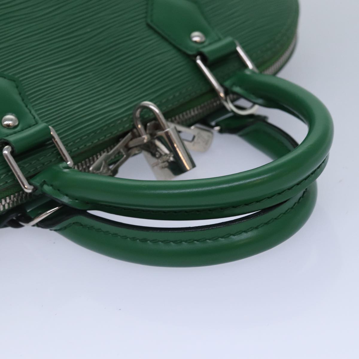 Louis Vuitton Alma Green Calfskin Handbag