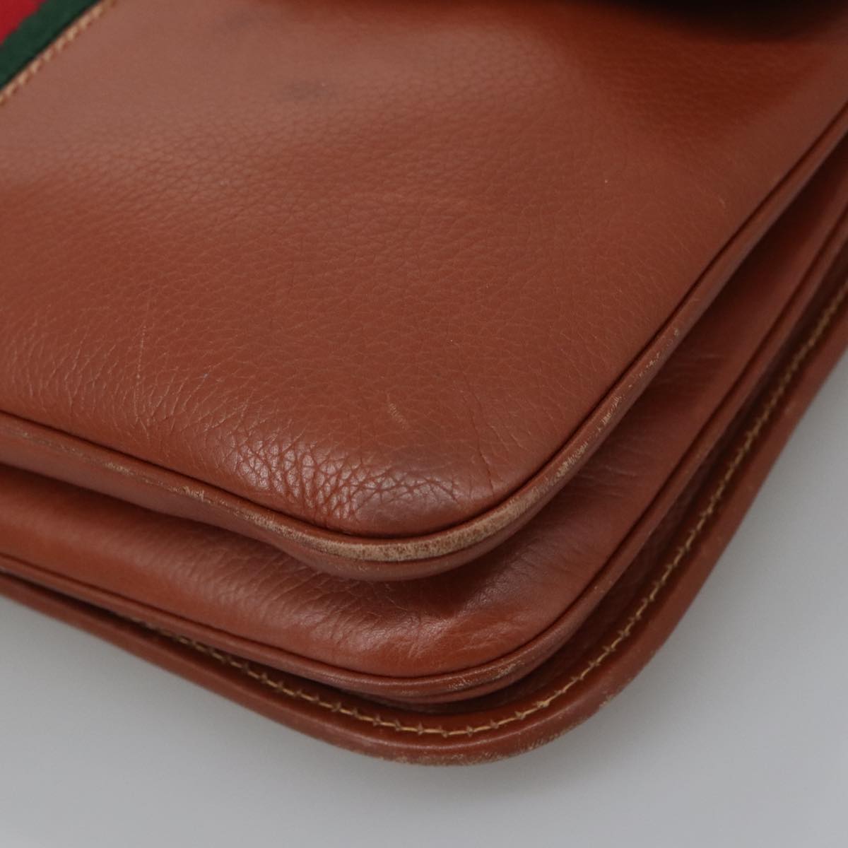 Gucci Sherry Brown Leather Shoulder Bag