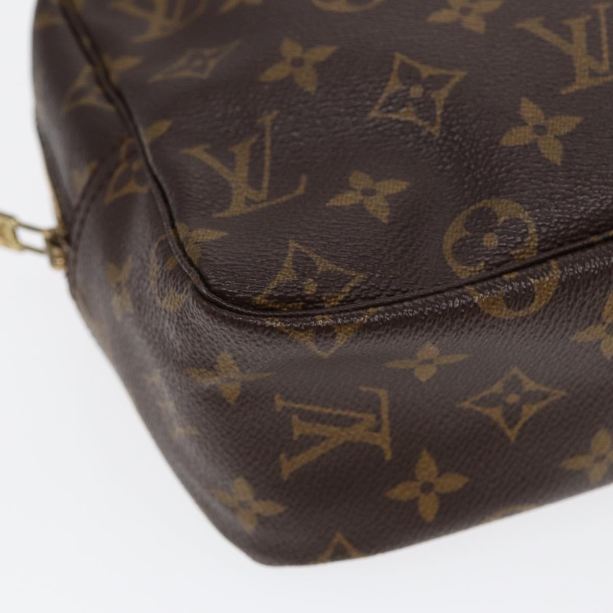Louis Vuitton Trousse De Toilette Brown Canvas Clutch Bag