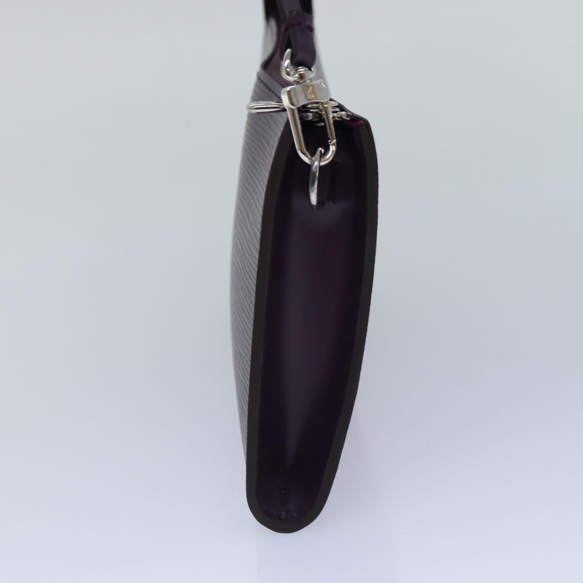 Louis Vuitton Pochette Accessoire Purple Leather Clutch Bag
