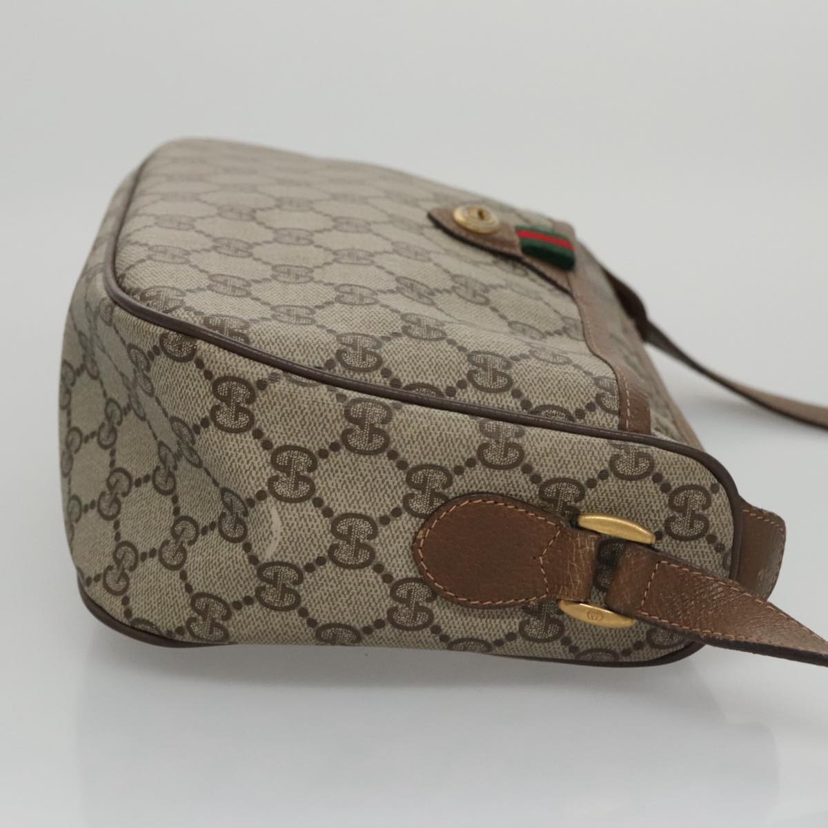 Gucci Ophidia Beige Canvas Shoulder Bag