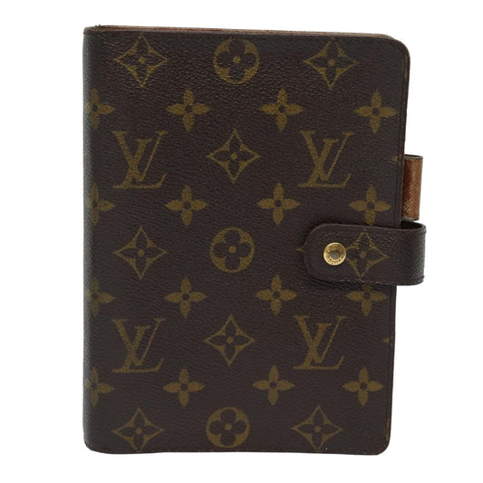 Louis Vuitton Agenda Cover Brown Canvas Wallet