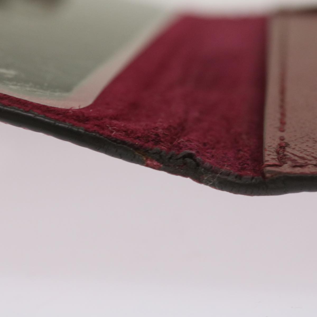 Louis Vuitton Iphone Case Burgundy Leather Phone Jewelry