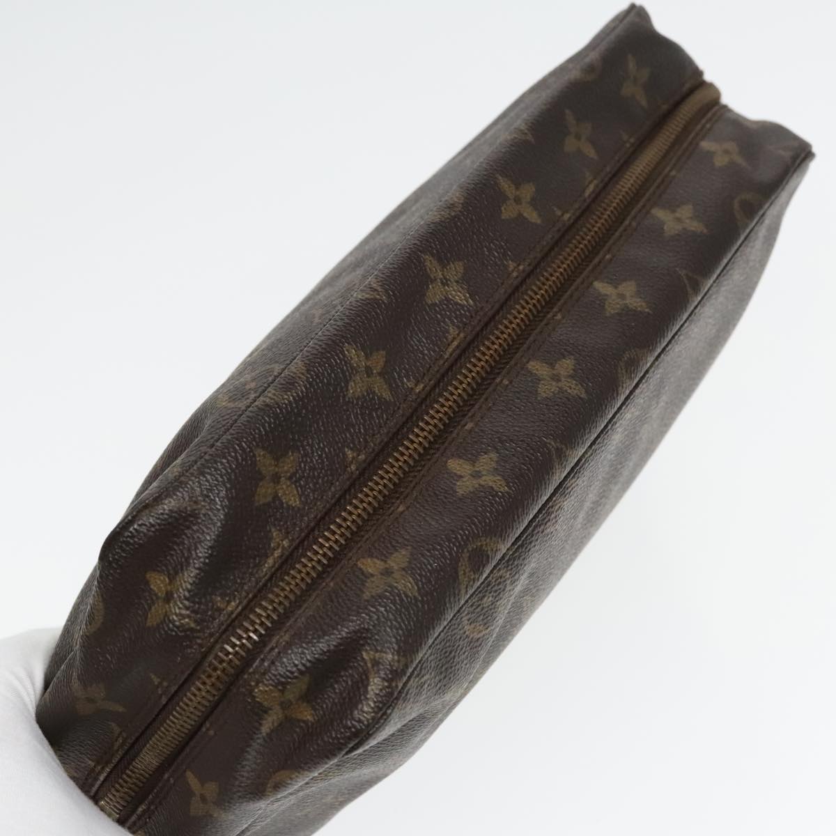 Louis Vuitton Trousse De Toilette Brown Canvas Clutch Bag