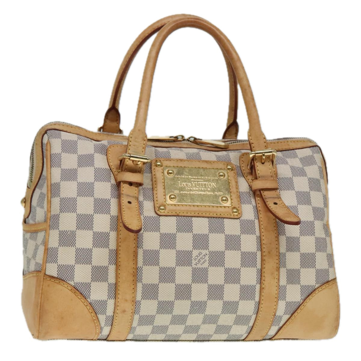 Louis Vuitton Berkley White Canvas Handbag