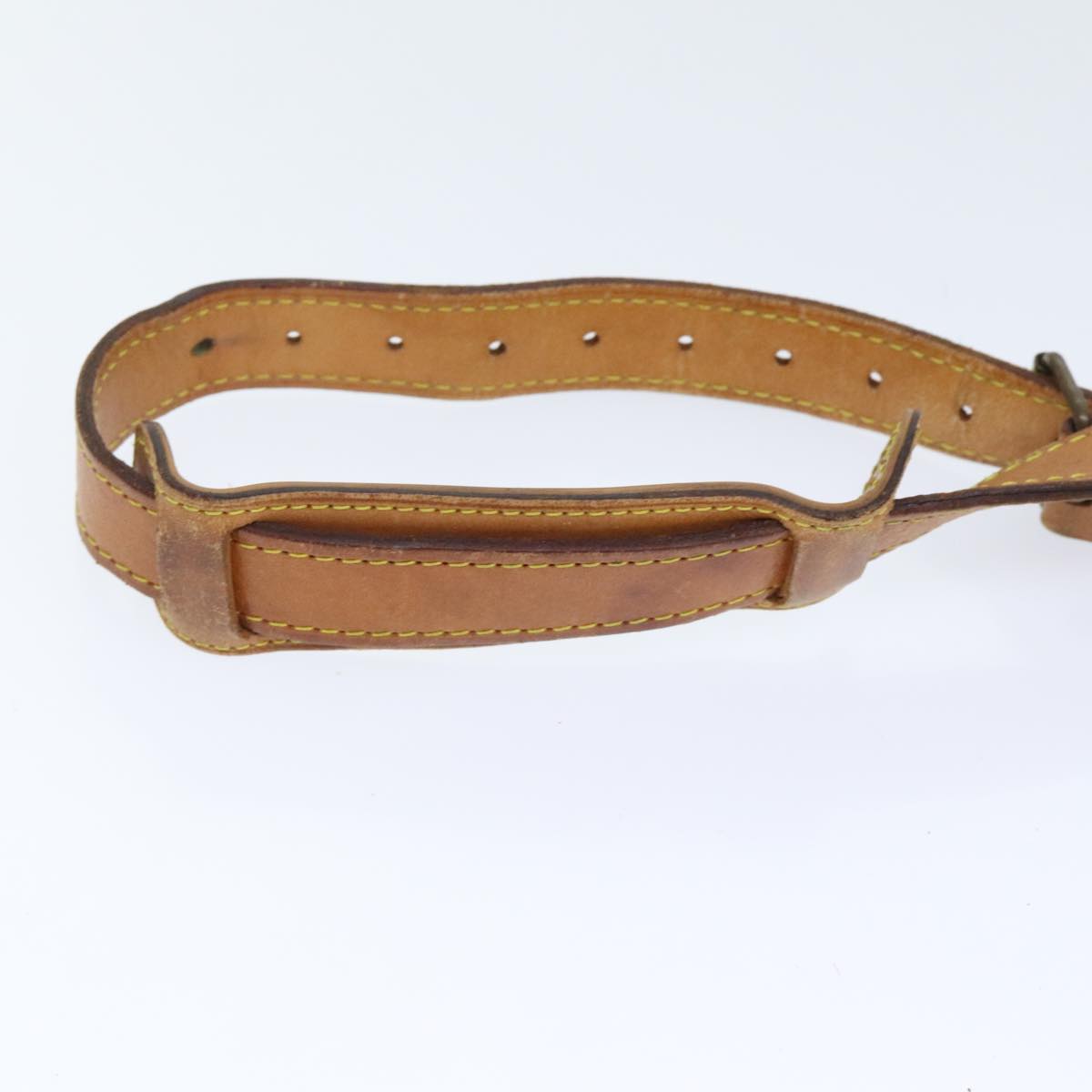 Louis Vuitton Shoulder Strap Beige Leather Bag Jewelry