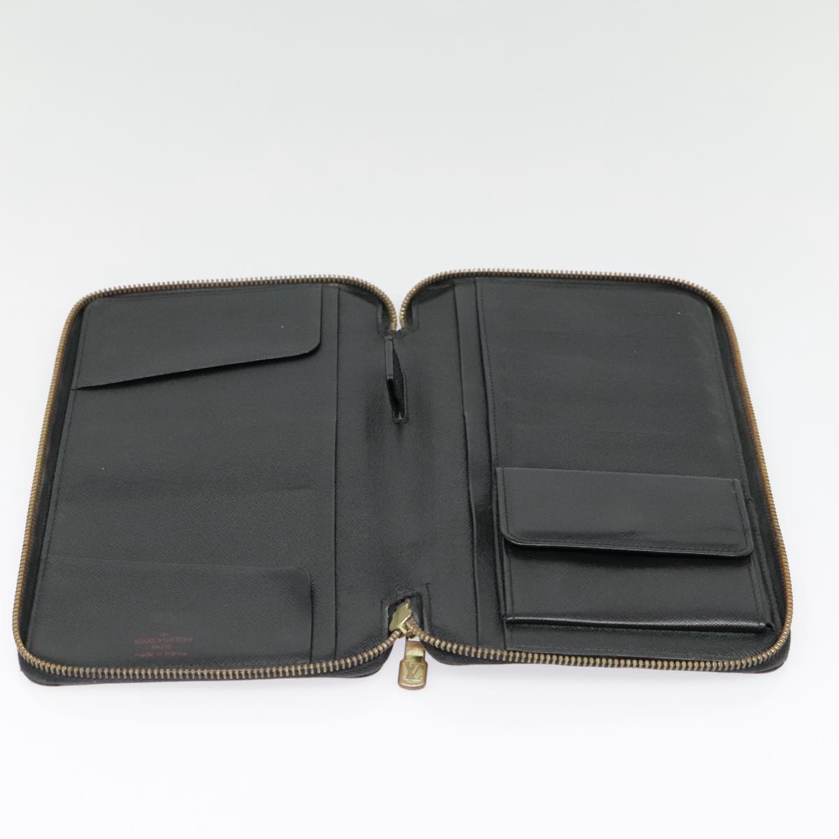 Louis Vuitton Zippy Wallet Black Leather Wallet