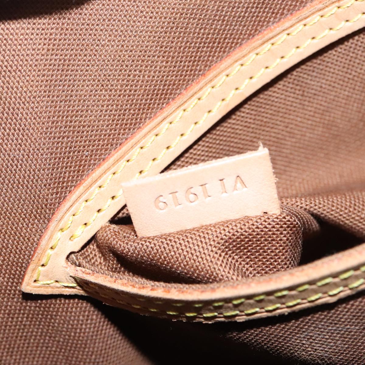 Louis Vuitton Alma Brown Canvas Handbag
