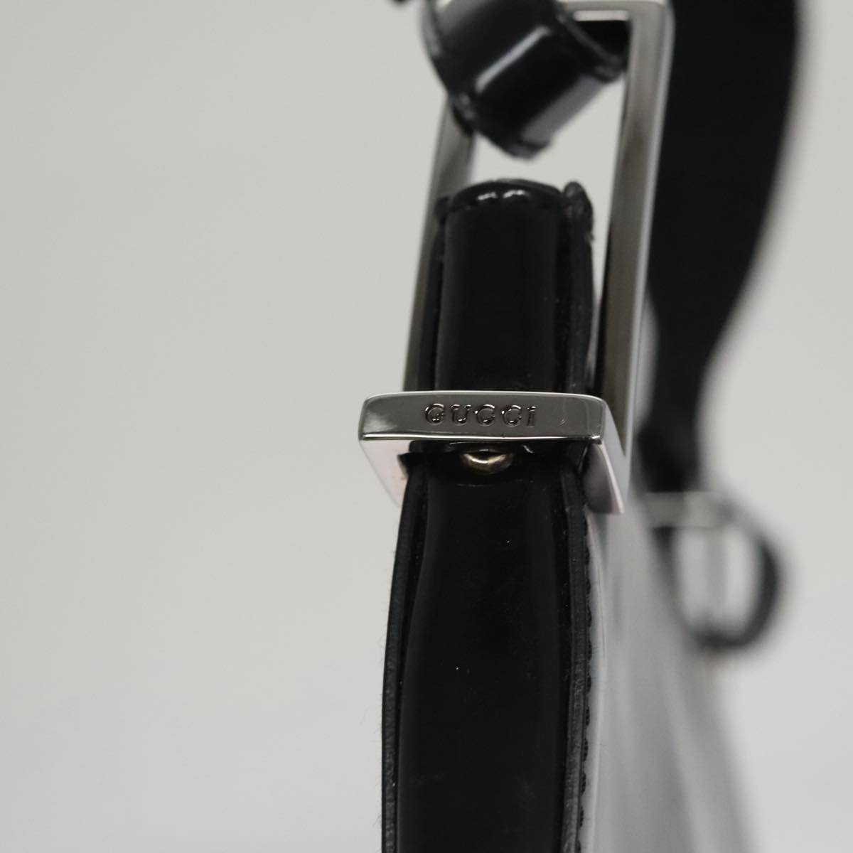 Gucci Black Patent Leather Shoulder Bag