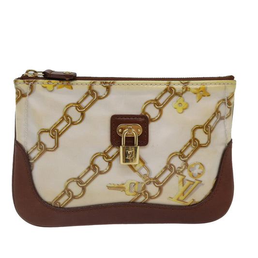 Louis Vuitton Pochette Plat Brown Leather Wallet